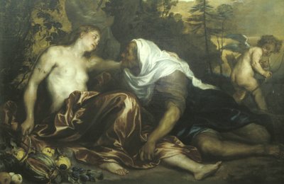 Vertunno e Pomona Gemälde, Werk von Van Dyck, Palazzo Bianco, Genua, Ligurien, Italien von Unknown